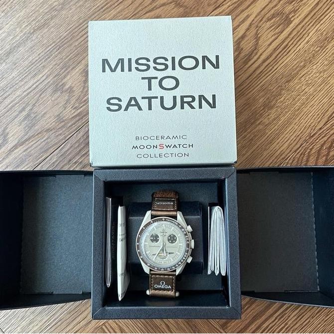 new  Omega Swatch MoonSwatch Mission To Saturn - 100% Authentic Original Guaranteed