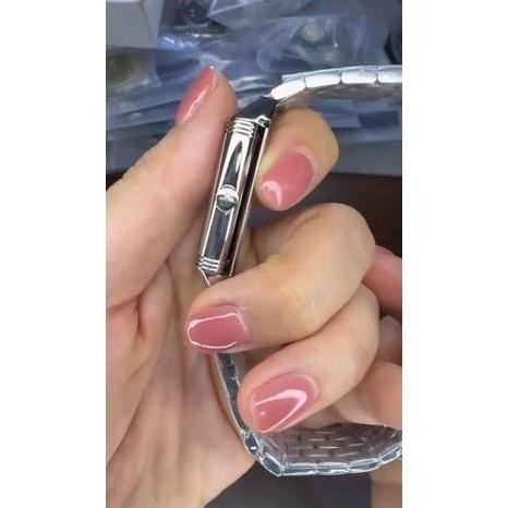 new  AkH Watch291 JAM TANGAN MEWAH WANITA Ladies JLC Reverso Classic Lady Steel Small JAM TANGAN LUX