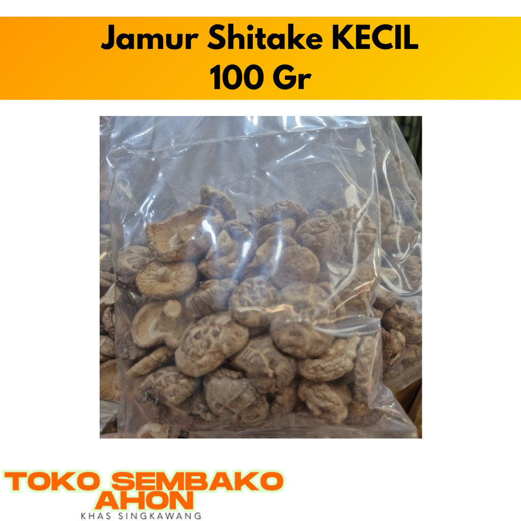 

Jamur Shitake ( KECIL ) 100 gr / Hiong Ku / Hiongku / Hio Ko / Hiko / jamur hiongku / jamur shitake kering / jamur khas chinese food