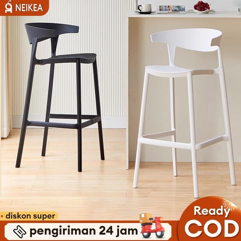 Kursi Bar Plastik Kursi Cafe Kursi Tinggi Kursi Kursi Teras Kursi Outdoor Kursi Mini Bar 100CM