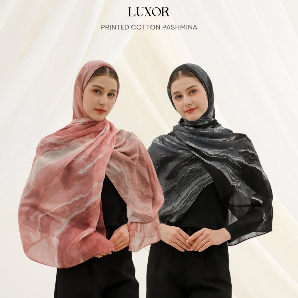 Berkualitas LUXOR - Printed Cotton Modal Pashmina ,.