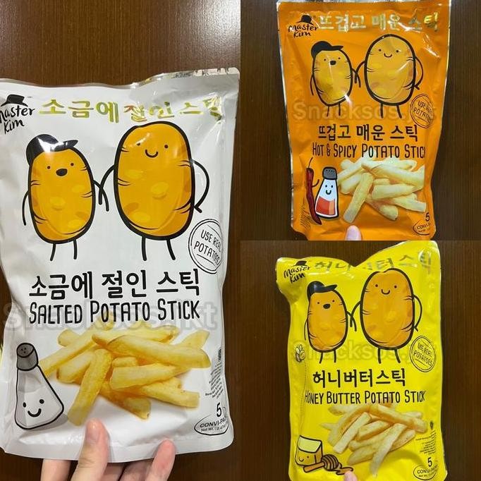 

MASTER KIM POTATO MASTERKIM SNACK SALTED POTATO STICK / HOT & SPICY / HONEY BUTTER POTATO