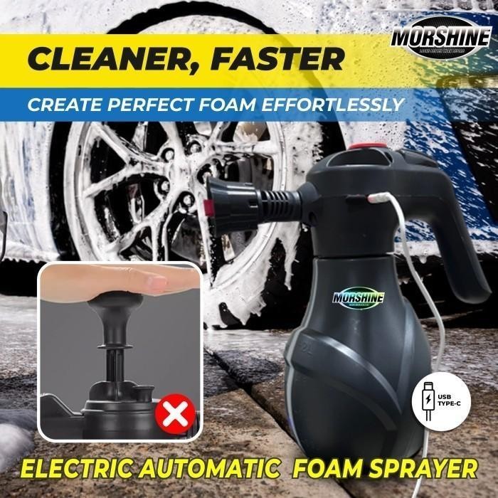 Morshine Electric Foam Sprayer Alat Cuci Motor Mobil Semprotan Busa Salju Otomatis - Foam Sprayer Ot