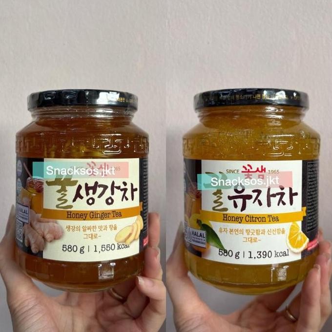 

Kkoh Shaem Korean Honey Citron Tea / Honey Ginger Tea 580gr