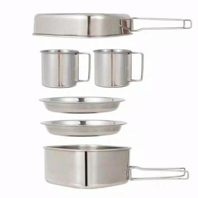 Cooking Set Camelwill Stainless Steel Kompor Camping Kualitas Terbaik Harga Termurah