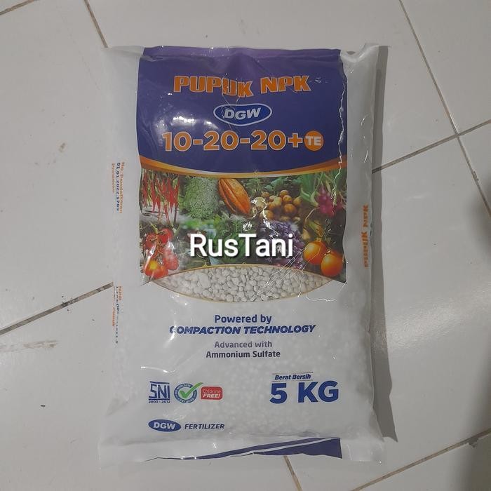 SEDIA Pupuk NPK 10-20-20 +TE 5kg PT.DGW FERTILIZER