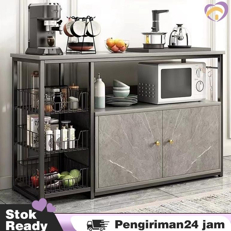 Meja Dapur /Rak dapur / Rak dapur Minimalis / Rak Oven Microwave / Rak Oven Murah / Meja Kompor 2 Tu
