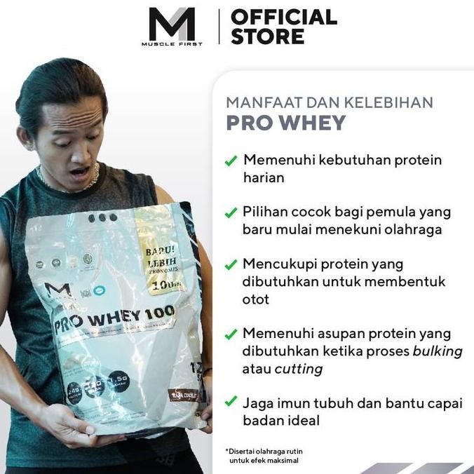 [mochstore] MUSCLE FIRST Pro Whey 100 10lbs/4535gr - Whey Protein Suplemen Fitness