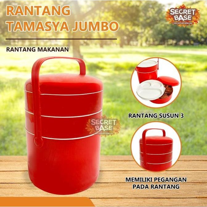 Rantang Tamasya Jumbo - Rantang Susun Plastik / Tempat Bekal Makan
