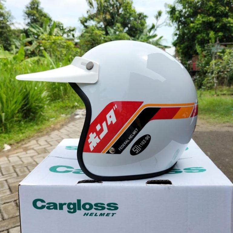 Helm Honda Gank Original SNI Kaca Datar Airbras