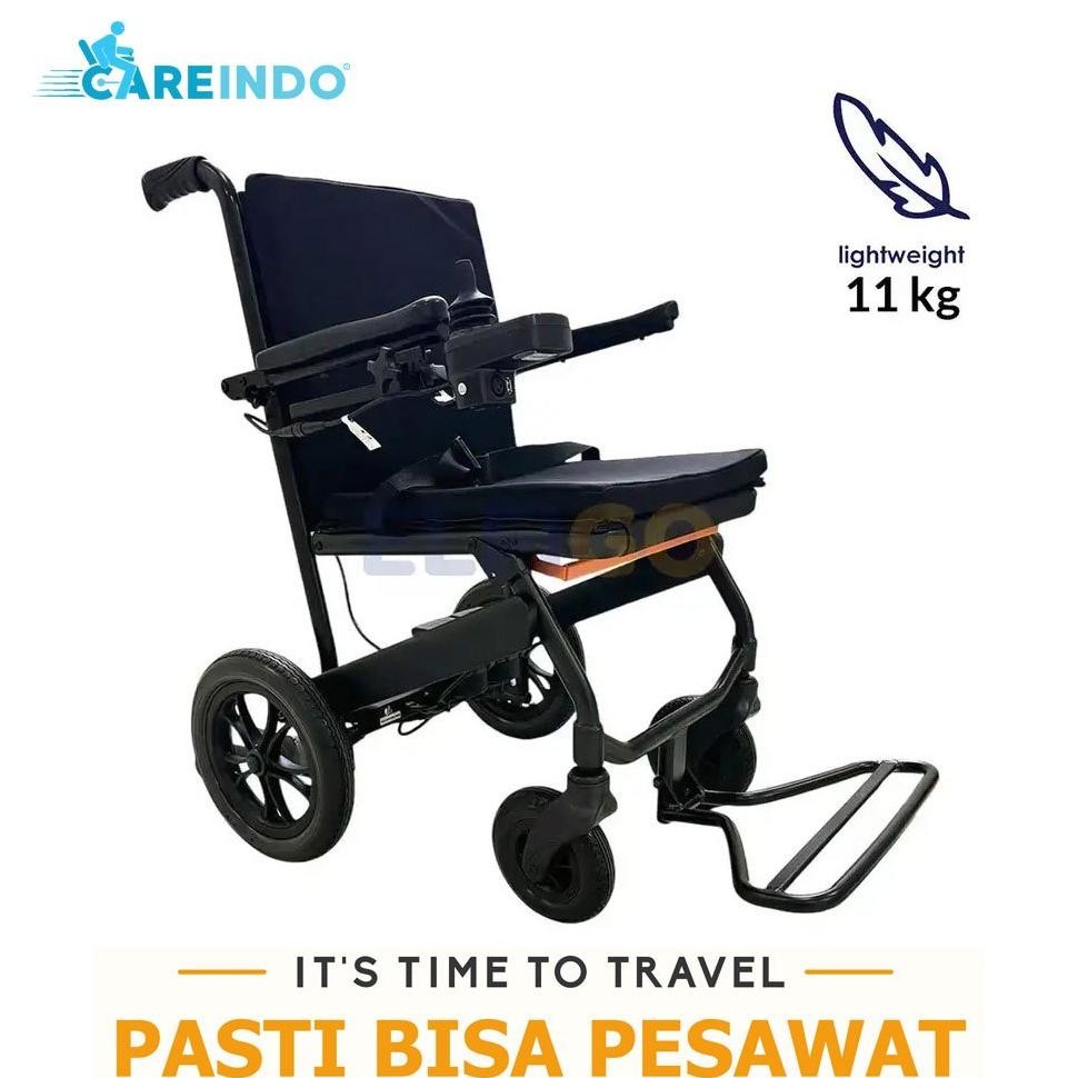 Kursi Roda Elektrik Careindo Traveling Semi Carbon