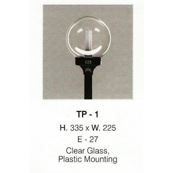 Lampu Taman / Pilar Bulat Bening Dlx Tp1