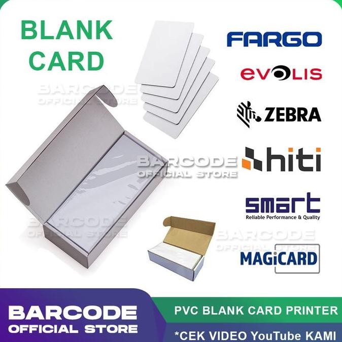 

Promo Kartu Blank ID Card Bahan PVC Putih Polos Uk Standard Atm Isi 250Pcs COD
