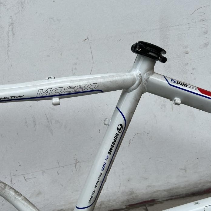 Part Sepeda Frame Mtb 26 Mosso 2613 Triple Butted Alloy Putih Original Taiwan Disc