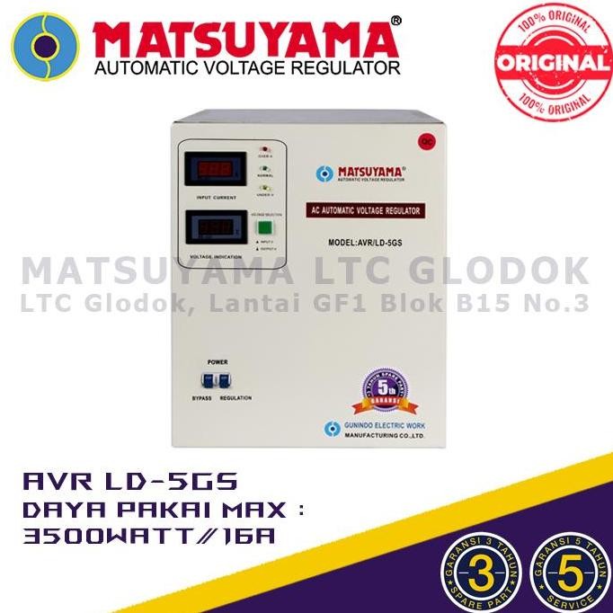 TERMURAH - Stabilizer Listrik Stavolt Voltage Regulator MATSUYAMA 5000 Watt
