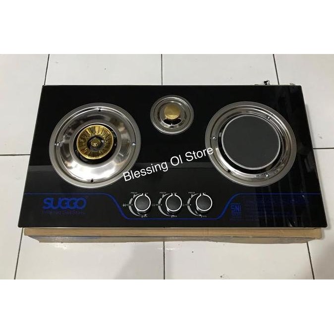 TERMURAH - Kompor gas 3 Tungku Suggo Sg-301 / Kompor gas 3in1 / Kompor LKL 3in1