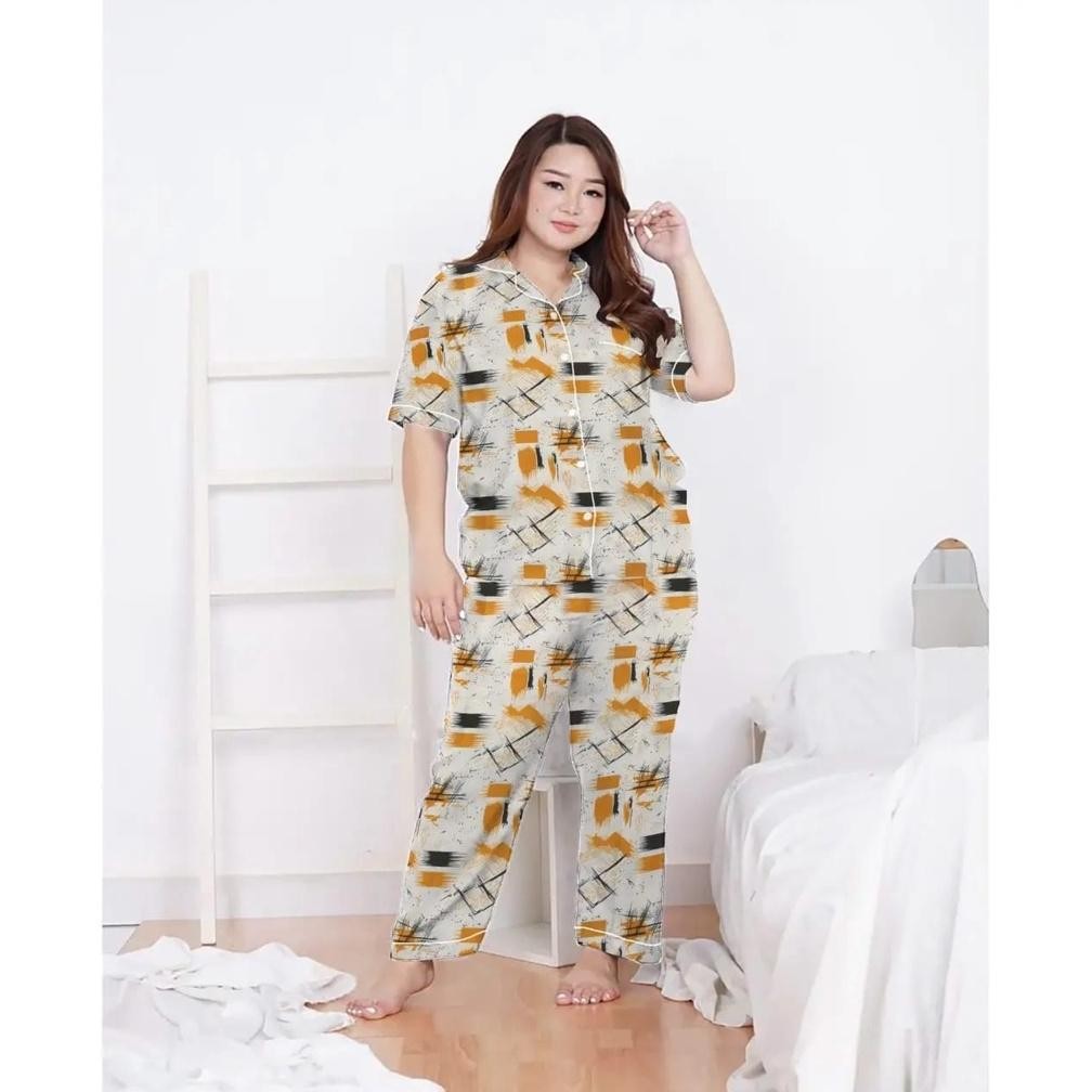 Piyama Setelan Wanita Jumbo/Baju Setelan Jumbo/Piyama Jumbo