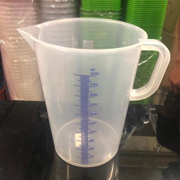 New Gelas Ukur 3 Liter Green Leaf 1833