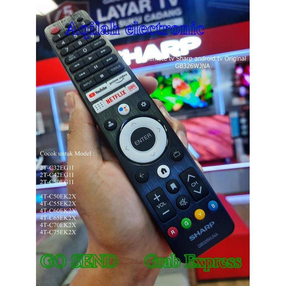 TERBARU - Remote tv Sharp Google tv Android tv Original GB326WJNA