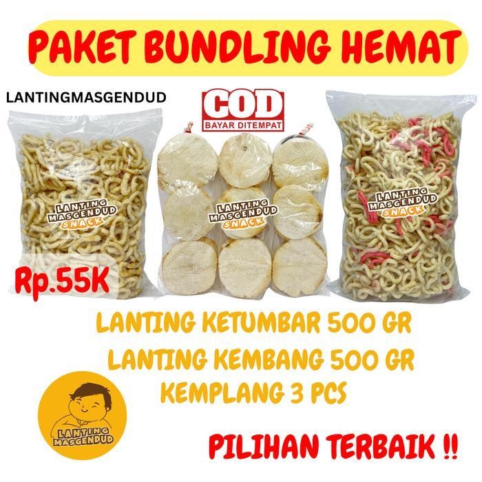 

SEDIA! Paket Bundling Hemat - Ketumbar-Kemplang-Kembang jadul - Cemilan Asin Gurih Food Snack Pedas Camilan Ori!!