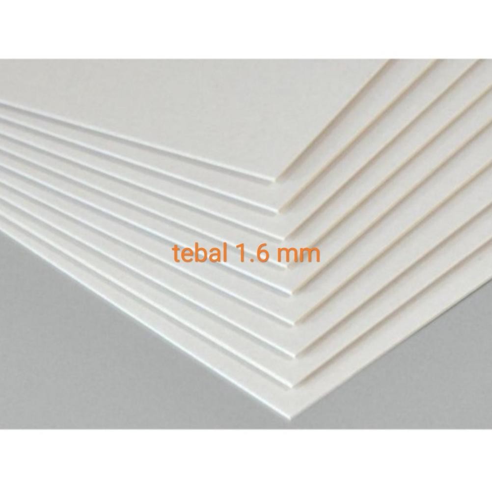 

karton birmat 70 x 50 cm full plano atau beermatt 640 gram 1.6 mm bahan maket made in japan DiM