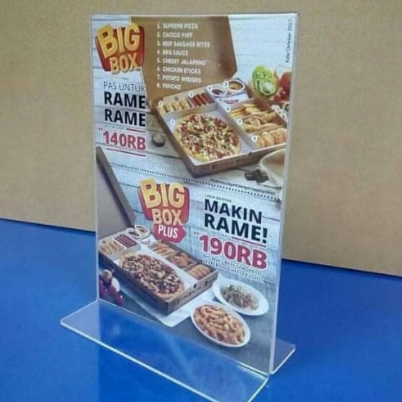 

akrilik display A5 15x21cm DiM