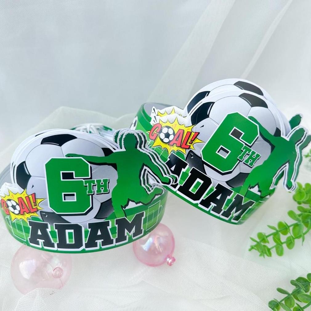 Mega Sale Sepak Bola - Topi Ulang Tahun Anak / Hiasan Kepala Birthday Party