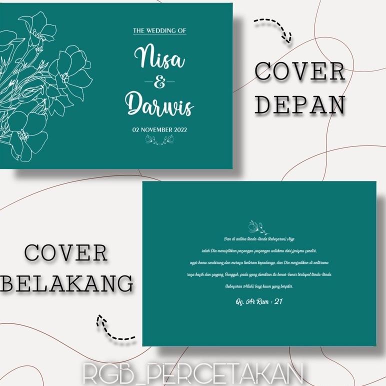 

Buku tamu pernikahan custom nama / Wedding guest book DiM
