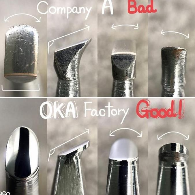 

Oka Bevelers Lifters Leather Stamp Tool Carving Stamping - Oka Factory Japan Leather Tool Alat Ukir Kulit