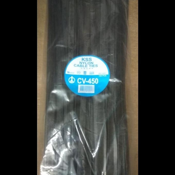 

TERLARIS - Kabel Ties KSS CV 450 x 9 isi 100pcs (hitam)