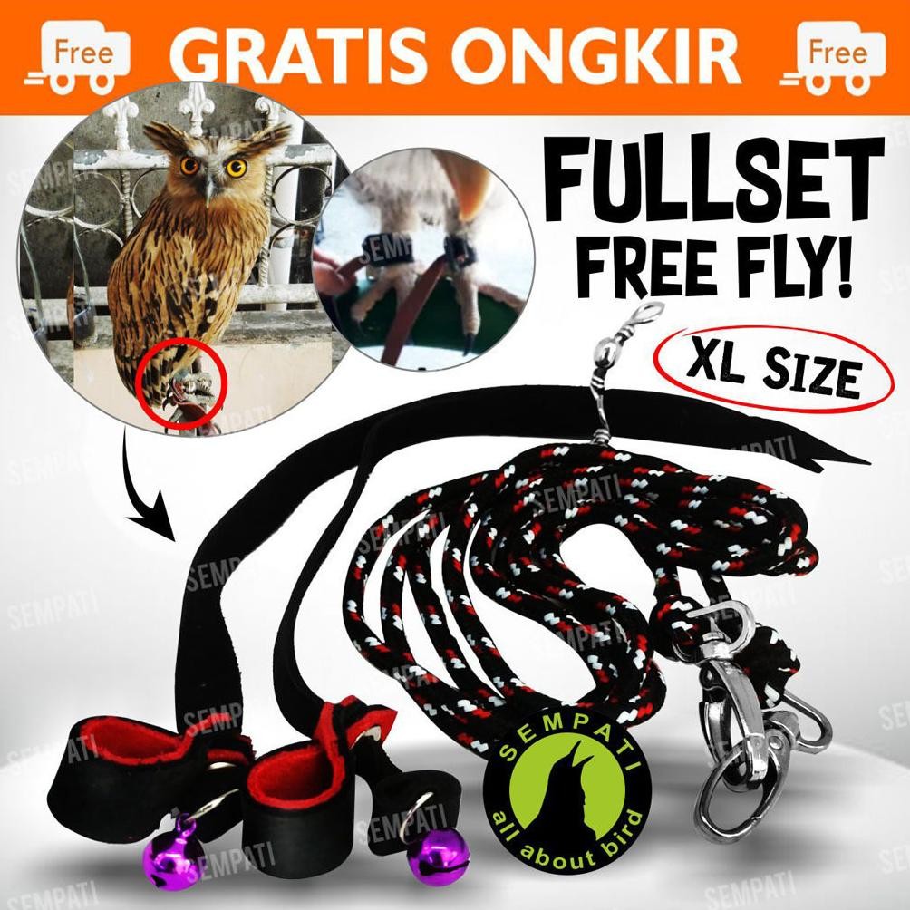 SEMPATI ANKLET CELEPUK UKURAN XTRA LARGE XL ANGKLET CELEPUK TALI KAKI BURUNG HANTU BUFFY FISH OWL KU