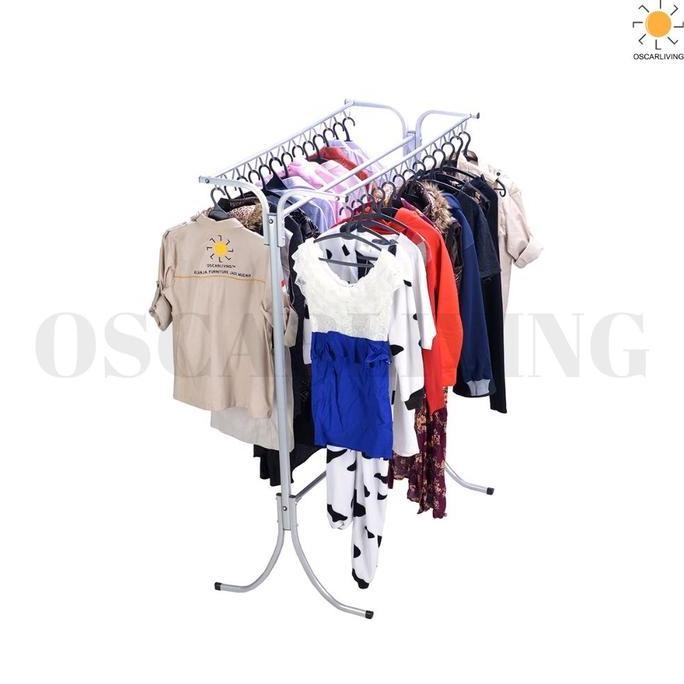 Jemuran Pakaian Gawang Capstok Hongkong Jemuran Baju Gantung Alumunium