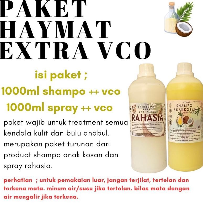 paket 2 Vco shampo 1L dan  spray 1L DiM
