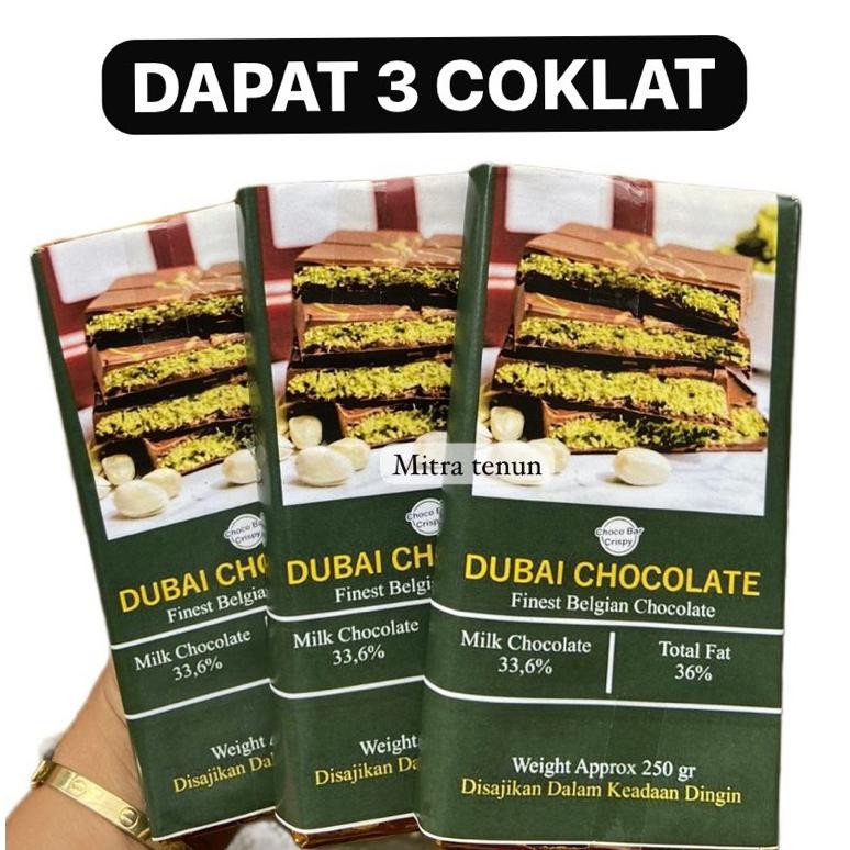 

Hot Paket Hemat Dapat 3 Coklat Dubai Premium Milky An-6
