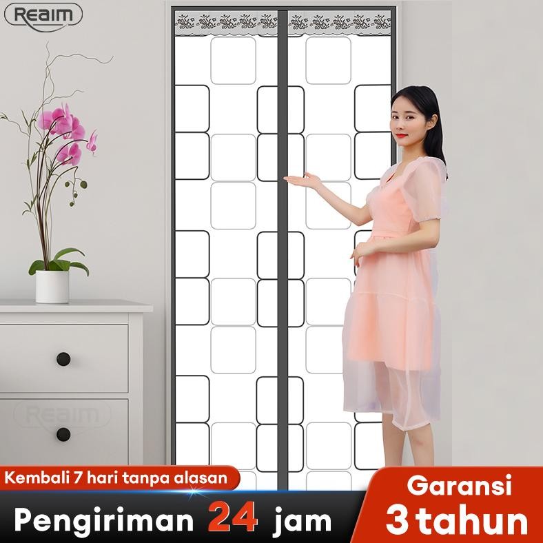 SPESIAL DISKON Tirai Pintu Magnet PVC Khusus Ruang AC Tirai Magnet Elegan bahan plastik PVC Anti Nya