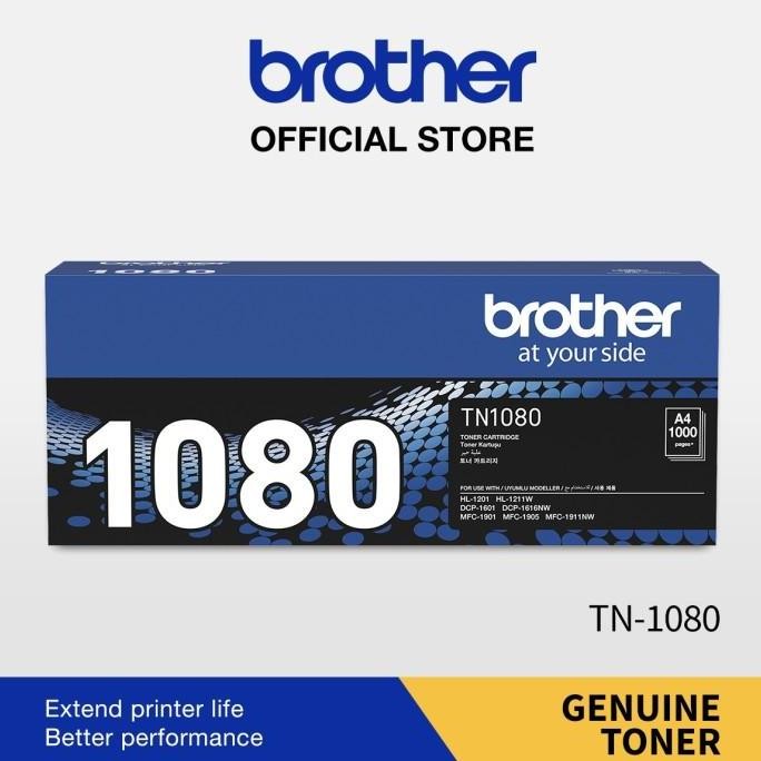 Brother Toner Tn1080 Tn 1080 Black Toner Original New Stok