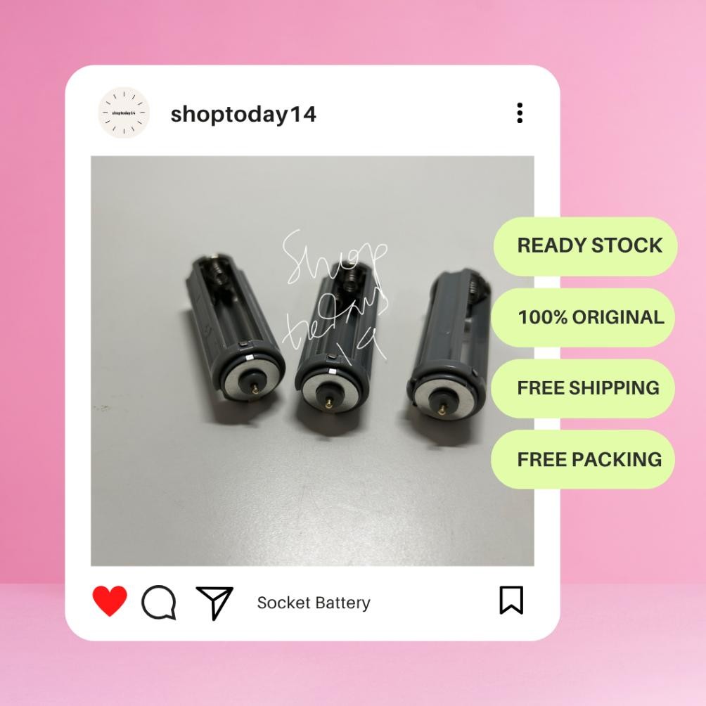 Socket Battery Baterai Lightstick NCT Neobong Amibam Army Bomb BTS Eribong Exo Caratbong Seventeen