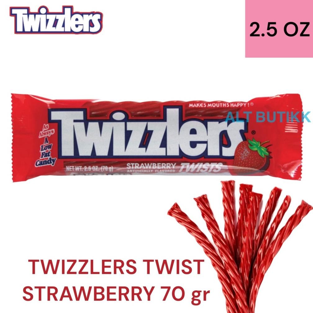 

READY STOCK TWIZZLERS TWIST STRAWBERRY CANDY 2.5 OZ | PERMEN TWIZZLER 70 GR | PRODUCT OF USA