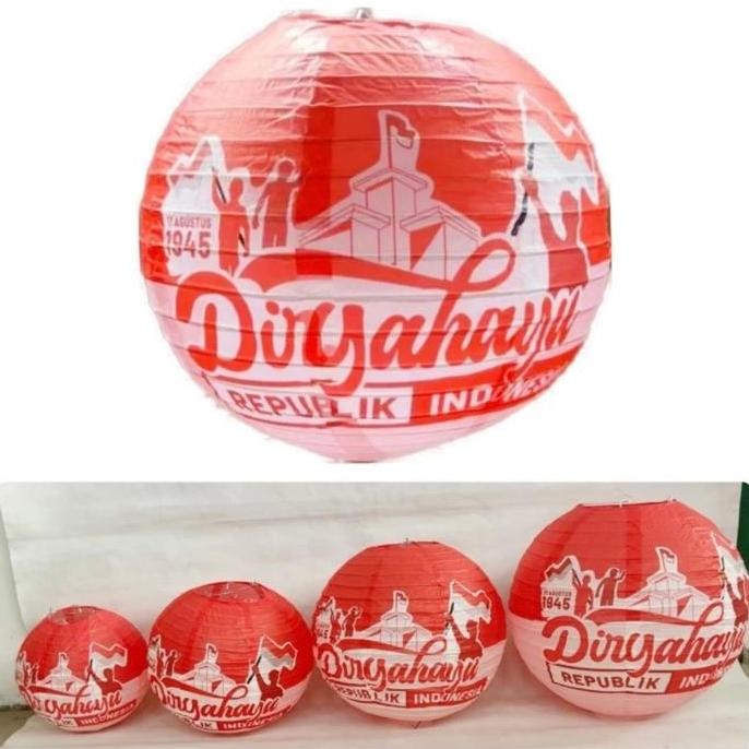 Lampion Merah Putih Dirgahayu HUT RI Dekorasi Lentera 17 Agustus Kemerdekaan Indonesia / Lampion Kai