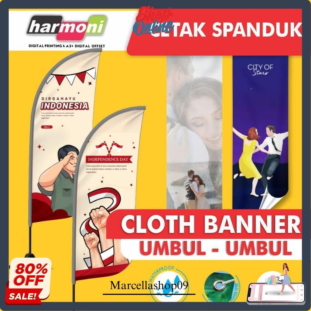 Spanduk Kain Cloth Banner - Umbul Umbul Siap Kirim