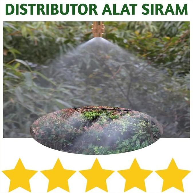 PAKET ALAT SIRAM TANAMAN SPRINKLER SPUYER KUNINGAN MIST NOZZLE SPRAYER