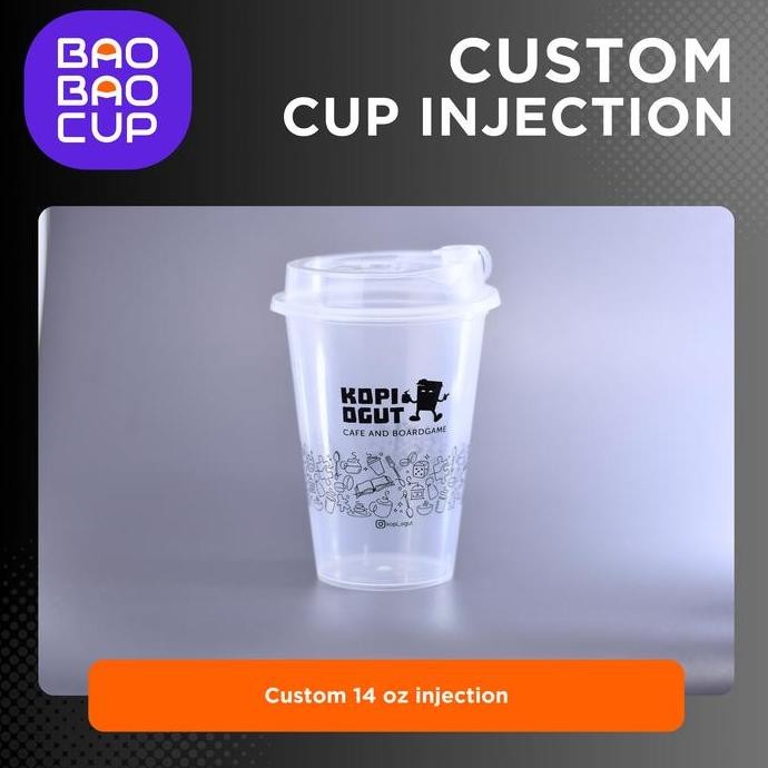 TERMURAH - Sablon Cup PP Injection 14 oz Best Price