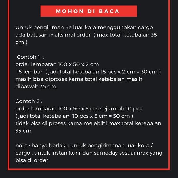 

new !!! STYROFOAM LEMBARAN HARD PREMIUM tebal 3 cm