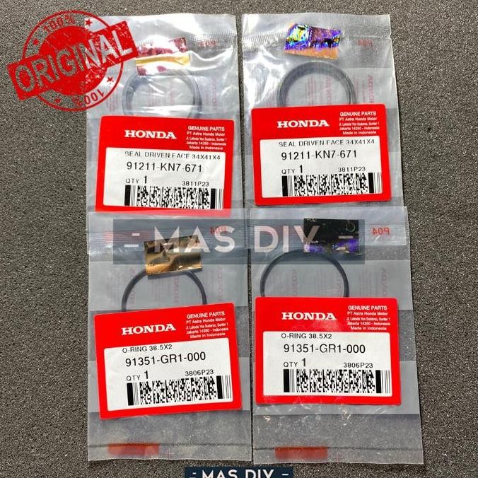 ready stock Paket Seal Sil Pulley Puli Belakang Driven Face Vario 150 125 160 PCX ADV 150 PCX 160 St