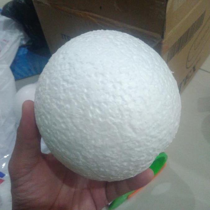 new  bola gabus bulat 12 cm besar limited putih bagus mulus murah jumbo