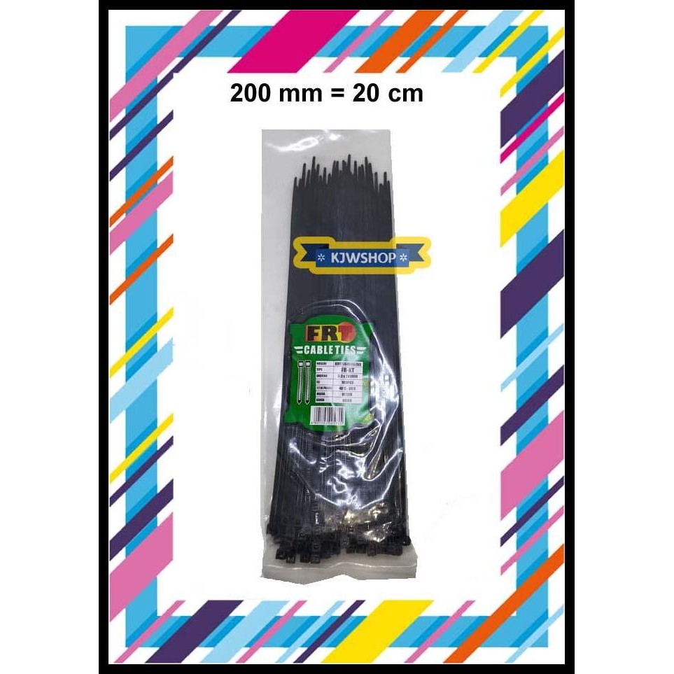 

TERMURAH KABEL TIS TIES 2.5 X 200 MM 100 PCS WARNA HITAM !