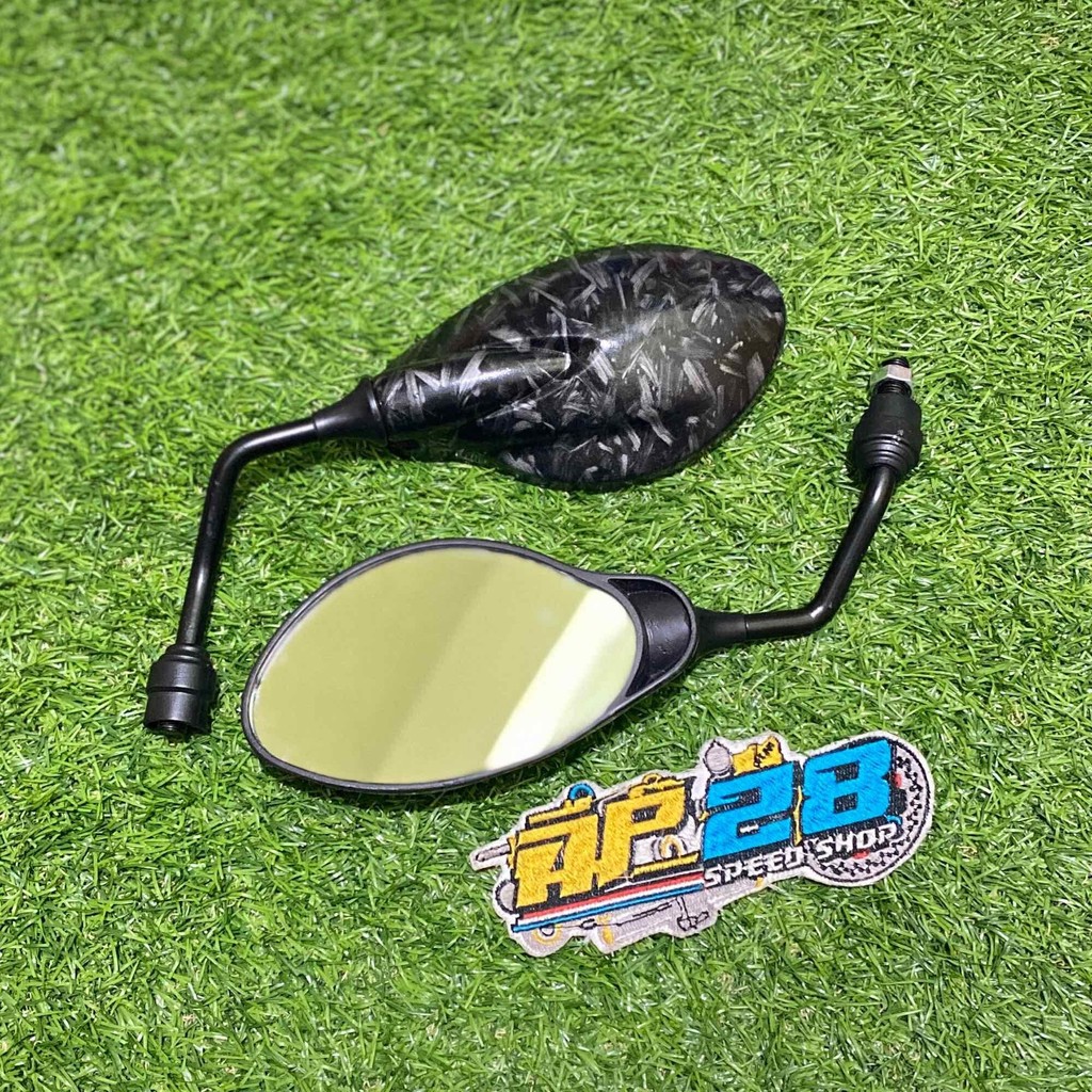 RPM SPION X1 CARBON FORGED - CARBON HEXAGON - HITAM  PNP MOTOR HONDA DAN YAMAHA / SPION X1 UNIVERSAL