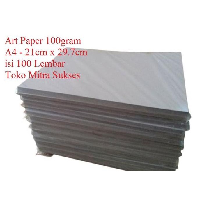 

new !!! Kertas Art Paper 100gram A4 isi 100 Lembar
