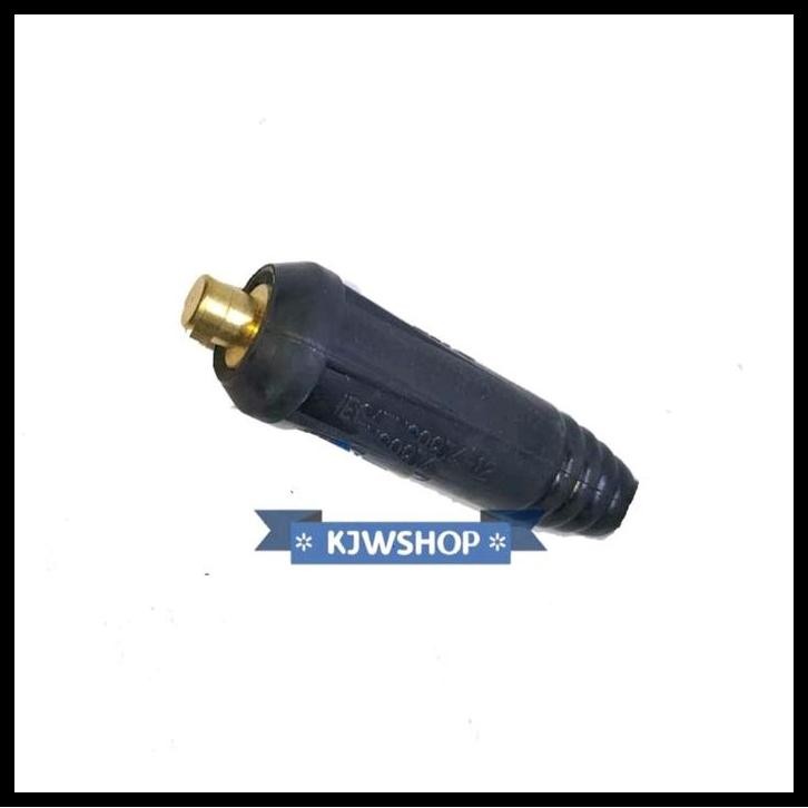 TERBARU CABLE CONNECTOR KONEKTOR KABEL LAS 10MM - 25MM MALE KONEKTOR LAS MALE 10-25MM STEKER INVERTE