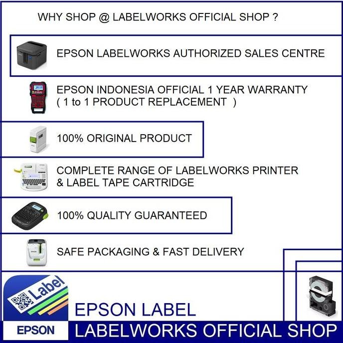 

Epson Label 18Mm Black On Yellow 9M Labelworks Tape Cartridge Lk-5Ybp New Stok